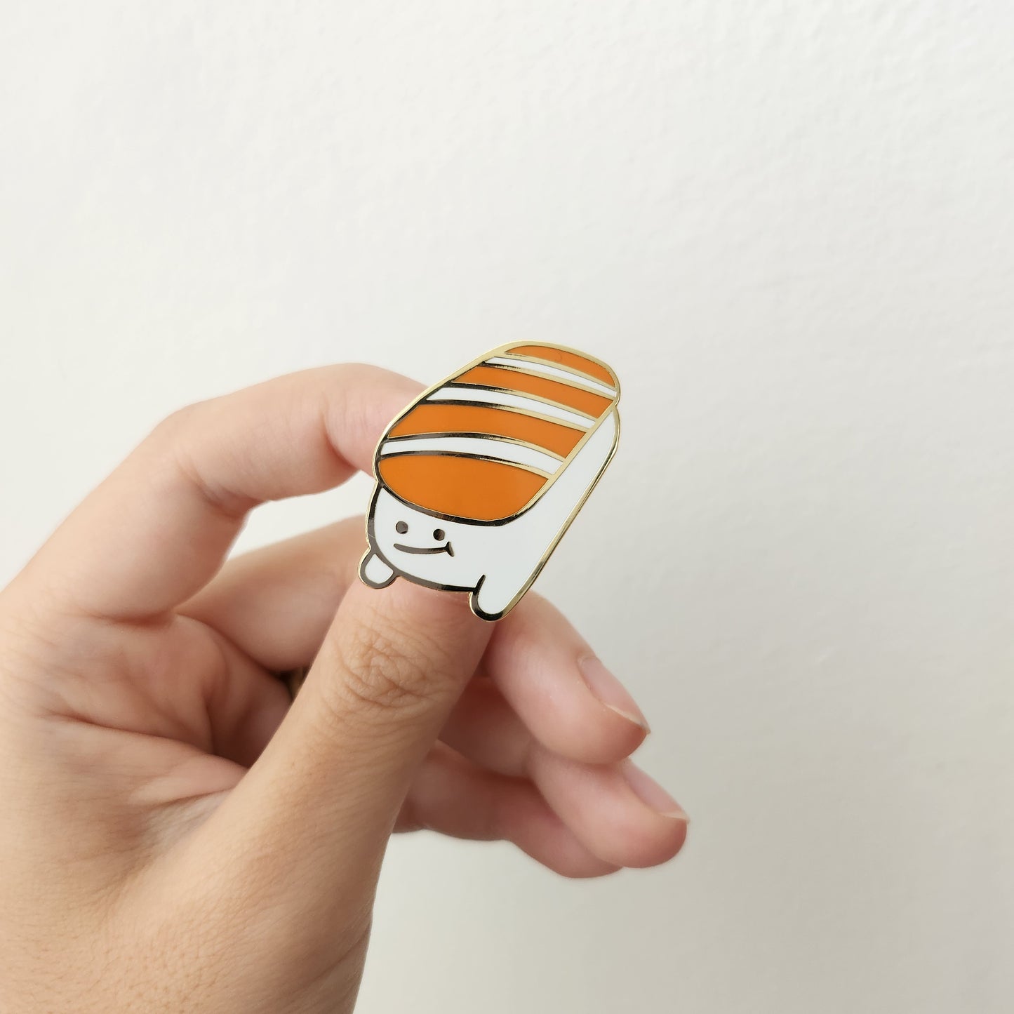 Salmon Fella Enamel Pin